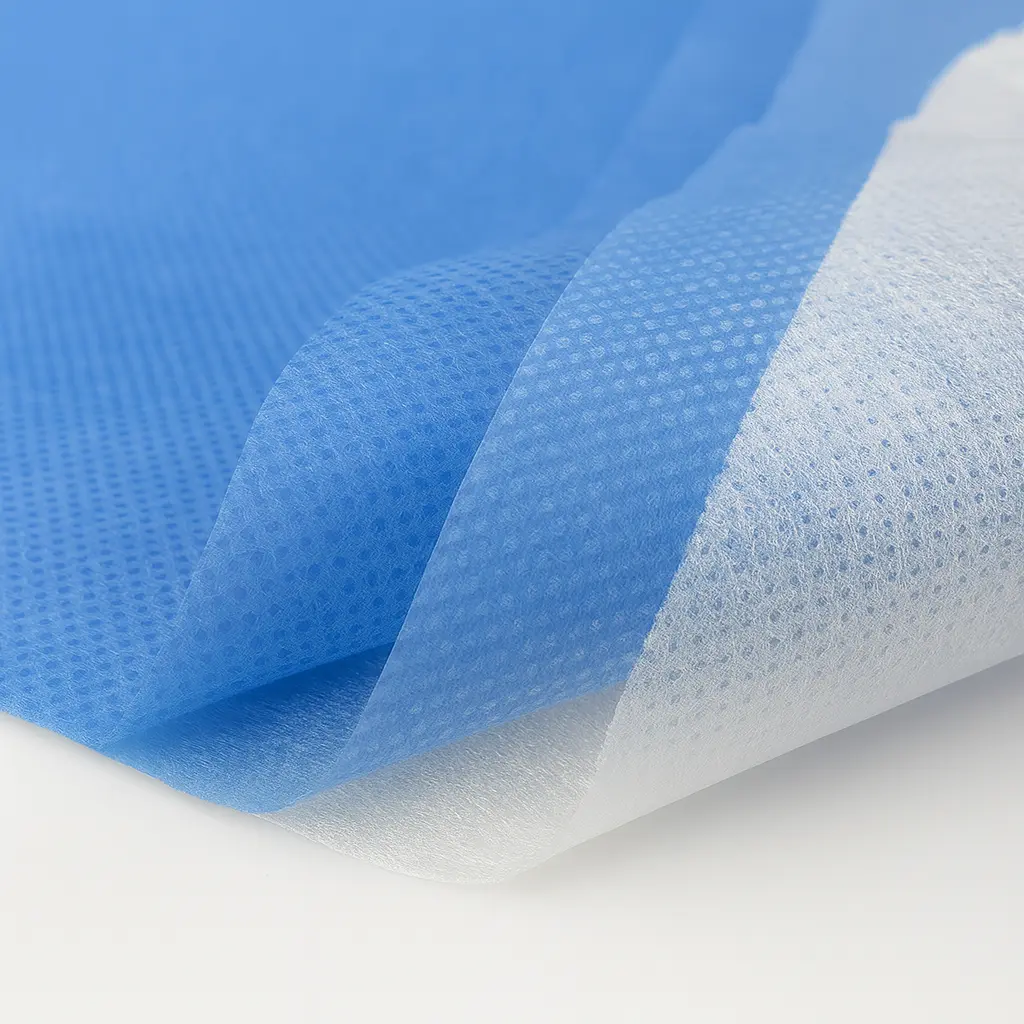 Blue Nonwoven fabric made by high dispersion masterbatch